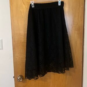XL black lace skirt